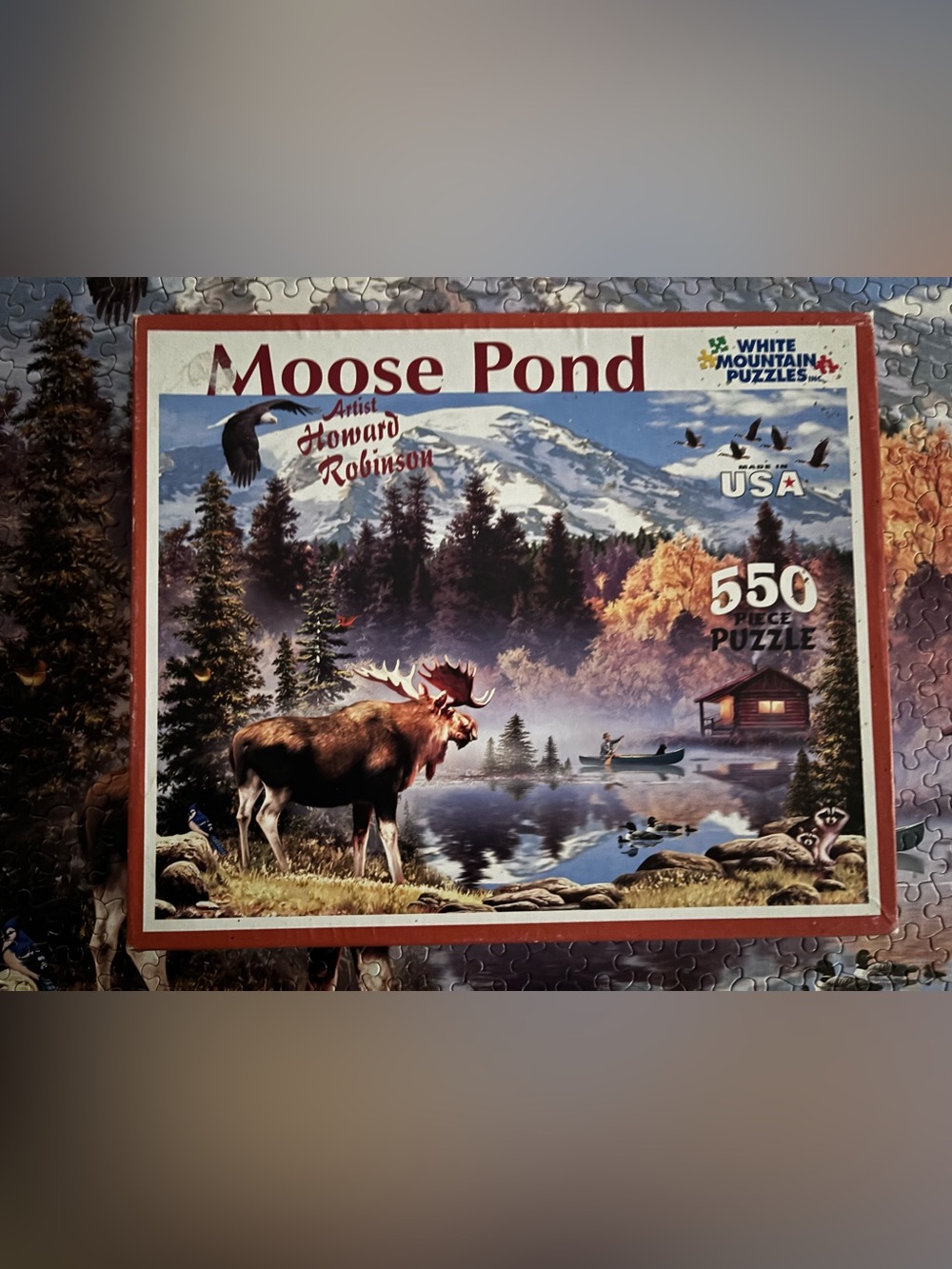 White Mountain Moose Pond Puzzle — complete